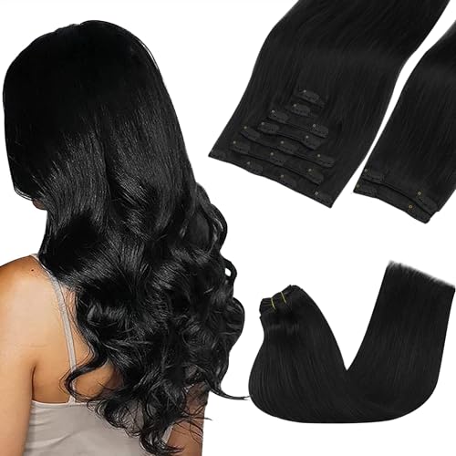 GOO Clip Hair Extensions Real Human Hair