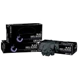 ColorTrak Medium Black Vinyl Disposable Gloves 100ct