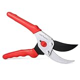 FLORA GUARD - 8.5Inch Traditional Bypass Pruning Shears - Professional Tree and Branch Garden Pruner