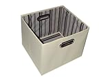 Alexi Ricci Khaki Tan 11x11x11 Folding Storage Bin