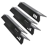 Uniflasy Grill Heat Shield Plate Burner Cover Replacement Parts for Backyard GBC1460W, GBC1461W, BY13-101-001-13, BY14-101-001-04 (Porcelain Steel 5-Pack)
