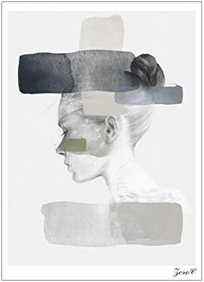 Colorido Nordic Wall Art Poster,Girl Portrait Poster Canvas Pictures Home Decor Wall Art Painting 40x50cm