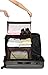 STORAGE MANIAC 2-Pack Luggage Suitcase Organizer, Portable Hanging Closet Shelves Organizer with Zipper