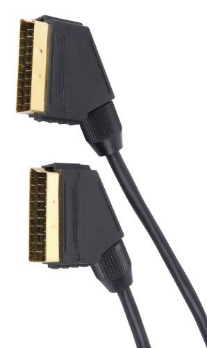 World of Data 1.5m SCART Cable - 100% Copper Wire - 21 Pin - Gold Plated - Audio - Video - AV Lead - Male to Male