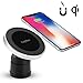 Renbon B07795K45G Magnetic Car Wireless Charger Mount Wireless Charging for iPhone X iPhone 8/Plus, Samsung Galaxy Note 8/S 7/S 6 Edge+/Note 5 and All Q I-Enabled Devices, Black