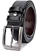 QUEYUB Men's Dress Belts Genuine Leather 1.5