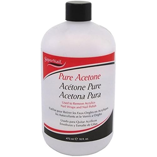 Super Nail Pure Acetone, 16 fl. oz.