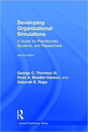Amazon Com Developing Organizational Simulations A Guide For Practitioners Students And Researchers Applied Psychology Series 9781138119246 Thornton Iii George C Mueller Hanson Rose A Rupp Deborah E Books