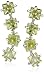 Amazon Essentials Princess Cut Peridot Earring Jackets, (previously Amazon Collection)