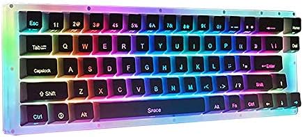 Womier K66 60% Keyboard, Hot Swappable Tyce-C Wired RGB Backlit Gateron