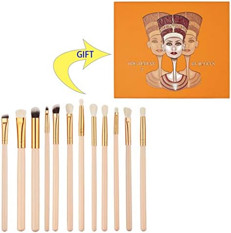 Makeup Brushes Professional Face Eye Shadow Eyeliner Foundation Blush Lip Makeup Brushes Tool (12 pcs + Nubian II Eye shadow Palette)