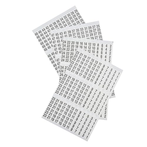 Klein Tools 56250 Wire Marker Book for Cable Management, Electric Panel Organization Wire Label Stickers, Numbered 1-48