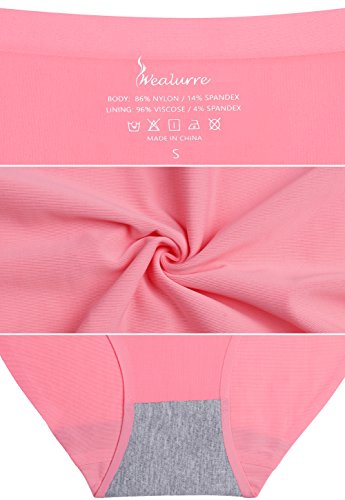 Wealurre Seamless Underwear Invisible Bikini No Show Nylon Spandex Women Panties（826m WR） - Thumbnail 7
