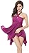 Convertible Multi Style Wrap Halter Irregular Hem Tankini Swim Dress