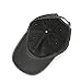 WINCAN Washed Dyed Cotton Twill Low Profile Adjustable Baseball Cap Denim 6 Panel Stitch Baseball Hat (Dark Grey)