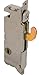 Prime-Line E 2013 Mortise Lock - Adjustable, Spring-Loaded Hook Latch Projection for Sliding Patio Doors Constructed of Wood, Aluminum and Vinyl, 3-11/16", Vertical Keyway, Round Face primary