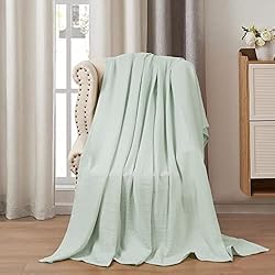 PHF 100% Cotton Muslin Blanket Twin Size 66" x