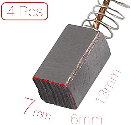 AjaxStore - 4 Pcs/Lot 13mm x 7mm x 6mm DC Electric Motor Carbon Brushes