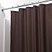 mDesign Extra Wide Heavy Duty Flat Weave Fabric Shower Curtain, Liner - Weighted Bottom Hem - for Shower and Bathtub - 72