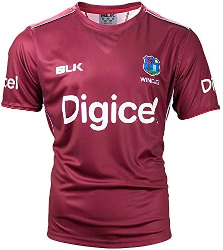 BLK Official WINDIES West Indies Training Tee Junior Maroon (12 Years)
