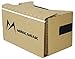 Google Cardboard Kit V2 by MINKANAK Bigger Lens 3D Virtual Reality Cardboard Glasses with Head Strap Nose Pad Forehead Pad and NFC Tag,Compatible with 3-6inch Screen Android and Apple Smartphone
