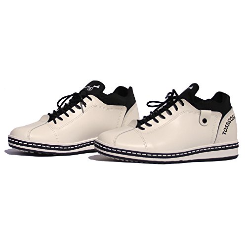 TOSSICOSI Spike-Less Golf Shoes, TC-408, White, 270 mm, for Women & Men