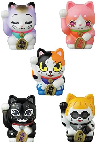Amazon ガチャポス 萬福猫 其の弐 全5種 メディコムトイ スペースファクトリー 2 15東京中央郵便局限定 ソフビ人形 おもちゃ