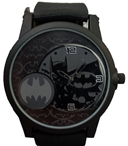 Batman Men's BAT9356 Black Rubber Strap Analog Watch