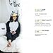 Emolly Fashion Adult Penguin Animal Onesie Costume Pajamas for Adults and Teens (Small, Penguin) Black/White