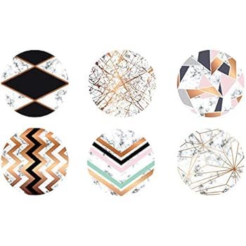 ON SALES! Marble PVC Drink Coaster 6 pcs. Coasters for Drinks | (Housewarming Hostess Gifts for New Home, Man Cave House Warming Presents Decor,