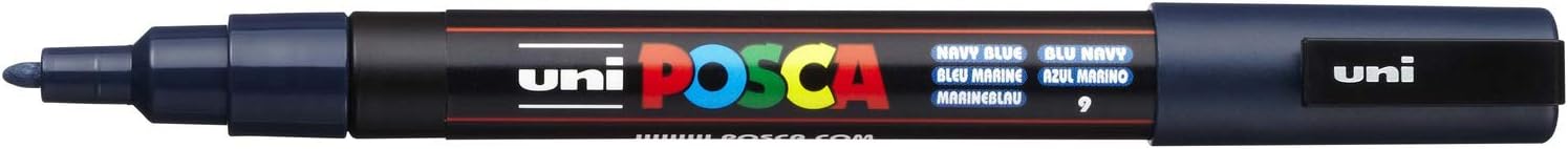 Uni-Ball Posca PC-3M - 1.5mm Fine Bullet Tip Marker - Navy Blue