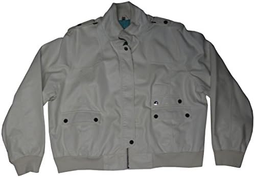 Baby Phat Women's Washed Bomber Jacket, Size 4X, White