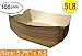 Brown Kraft Paper Food Trays Great for Parties, Takeout, Home, food boats disposable bulk brown paper plates- hotdog holder hot dog tray disposable french fries tray(100, 5.75