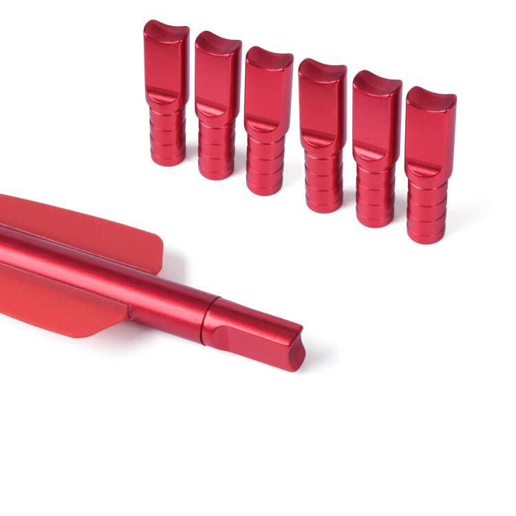 EOU Crossbow Bolts Nock for R9 Cobra Adder Crossbow Insert Nocks Aluminum,6 pcs/pack