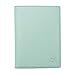JNJSTELLA Genuine Leather RFID Blocking Passport Holder Compact Card Case Travel Wallet Sky Blue