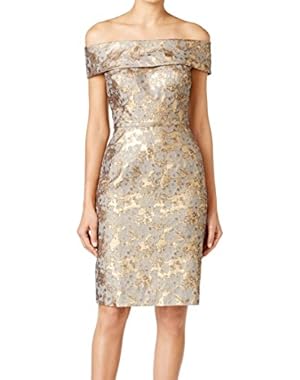 Womens Metallic Printed Casual Dress