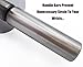 Stainless Steel Rolling Pin (2.4 X 17.6 Inch) for Baking Bakery Cookies Chapati Fondant Dough Pastry Pizza Pie - Non-Stick & Zero Maintenance - Metal Rolling Pin By Funwhale