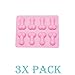 3 Pack OF X Penis Ice Cube Chocolate Soap Tray Mold Silicone Party maker (Ships From USA)
