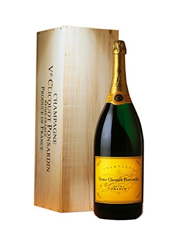 Veuve Clicquot Brut Yellow Label Jeroboam Champagner Brut mit Holzkiste (1 x 3 l)