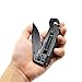 FREEHAWK® 5 in 1 Multifunctional Tactical Survival Pocket Knife Folding Tactical Knife with LED Light, Magnesium Fire Starter, Seatbelt Cutter and Window Breaker for Outdoor Adventure and Camping