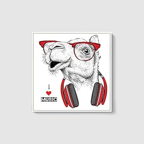 Framed Canvas Wall Art for Living Room, Bedroom Cute Animal Theme Canvas Prints for Home Decoration Ready to Hang - 16x16 inches