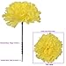 Larksilk Real Touch Yellow Silk Carnation Picks - 100 Count Bulk, 3.5