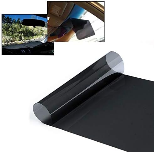 Yuanzhou Solar Film for Car Windscreen Automotive Window Tint DIY Glare 20cm x150cm Tinted in Black Clear Outdoor Protective Sun Blocking