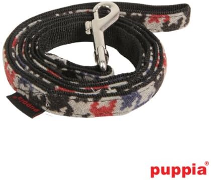 Puppia PAMD-AL025-BK-L Tessell Lead L Black Dog Lead