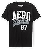 Aeropostale Men's Graphic Logo T-Shirt X-Large Black 3865