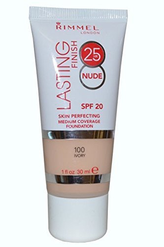 Rimmel Lasting Finish 25hr Skin Perfecting Tube Foundation 30ml-100 Ivory