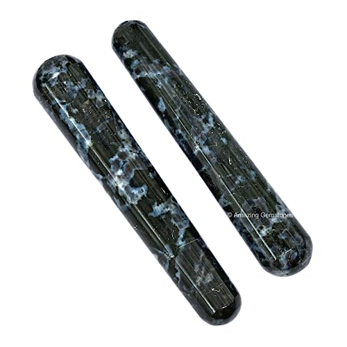 Indigo Gabbro Crystal Wand Massage Stick - Pelvic