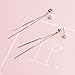 A&C Fashion Korean Version Alloy Geometric Shapes Earrings for Women. Unique Handmade Earrings Jewelry for Girl. (Silver Color)