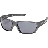 Harley-Davidson Men's Rectangular Sunglasses Gray Smoke Mirror | Smoke mirror lenses, Tip venting design, Sculpted wrap frame, 100% UVA/UVB protection, Soft pouch included