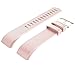 For Fitbit Charge 2 Bands, New Bracelet Strap Replacement Band Wristband with Secure Silicone Fasteners Metal Clasps for Fitbit Charge 2 (No Tracker) (3PCS,002, 5.5 - 8.1 Inches wrist)